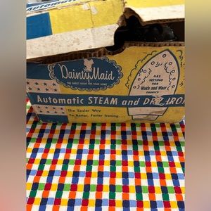 vintage dainty maid automatic steam and dry iron model 46510